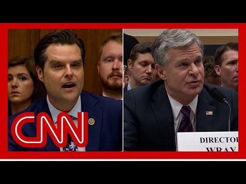 See heated exchange between Matt Gaetz and FBI director