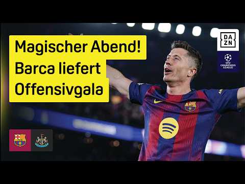 9-Tore-Spektakel: FC Barcelona - Newcastle United | Achtelfinale | UEFA Champions League | DAZN