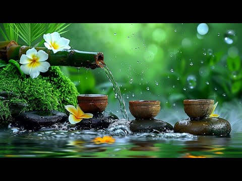 Relaxing Music with Running Water Sound  Reduce Stress, Anxiety & Depression