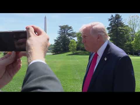 President Trump Gaggles with Press Before Departing the White House, Apr. 16, 2026