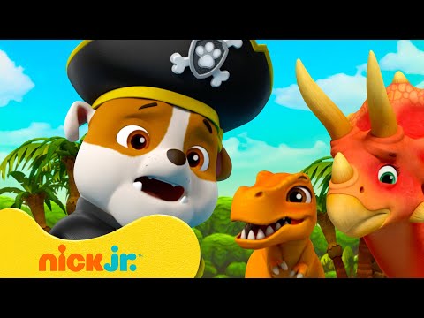 Крепыш и команда | Крепыш всеми лапами за спасение динозавров! с Рэксом и Скай! | Nick Jr. Cyrillic
