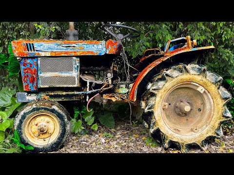 Full restoration of ISEKI TX1210  old tractor _ Restore and revive abandoned old tractor