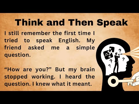 How to Think in English and Then Speak || Think and Talk