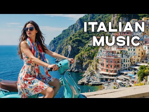 Italian Vibes & Mediterranean Music 🍋 2 Hours Scenic Amalfi Coast & Lake Como Relaxation 4K
