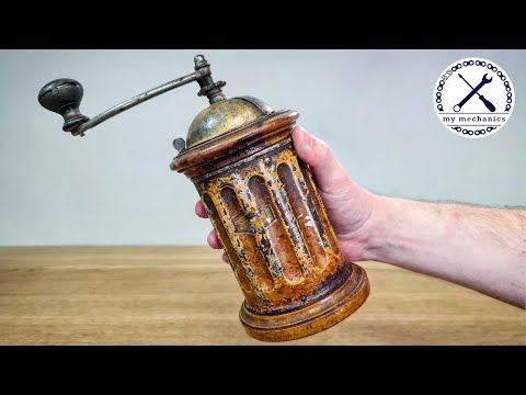 Antique Italian Coffee Grinder - Restoration