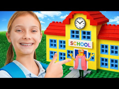 🕵️‍♀️ LEGO-SKOLENS HEMMELIGE LIV! 🌈 Eventyr med Vania Mania Kids 🍎