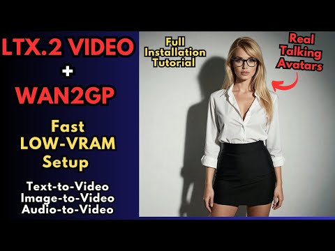 LTX-2 AI Video - FREE Low VRAM Image to Video with Audio (Wan2GP Tutorial)
