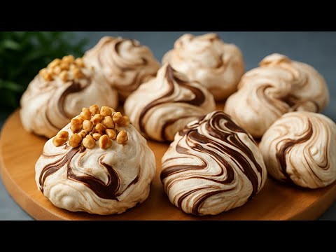 Got leftover egg whites? Then definitely try this recipe! These meringues melt in your mouth!