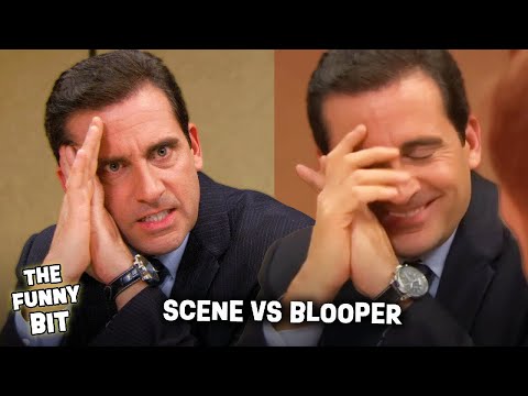 Steve Carrell BLOOPERS VS the Real Scene | The Office | The Funny Bit