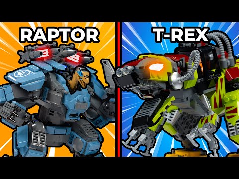 I Built LEGO Dinosaur Mechs