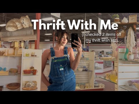 I found 3 items from my thrift wish list! Come thrift with me!