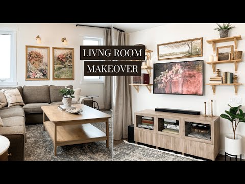 Living Room Makeover (cozy modern traditional)