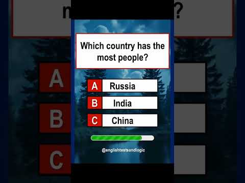 Which Country has The Most People? #shorts #quiz #trivia #quiztime #gkquiz