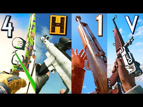 Playing with the WORST Guns in different Battlefield games...
