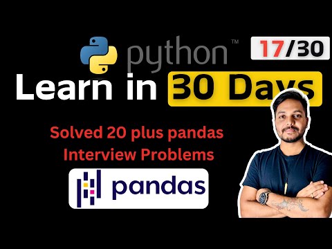 Python for Data Engineers & Data Analysts | Pandas Interview Questions Solved Most  #python 17/30