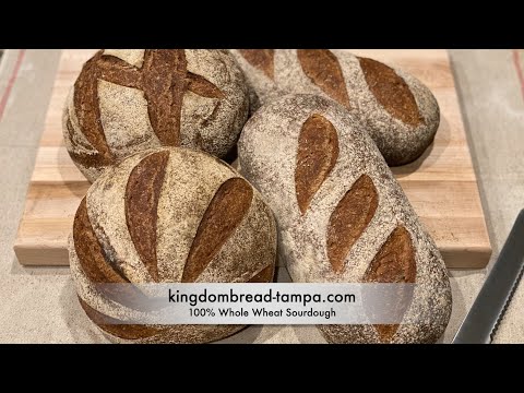 Professional Baker Teaches 100% Whole Wheat Sourdough