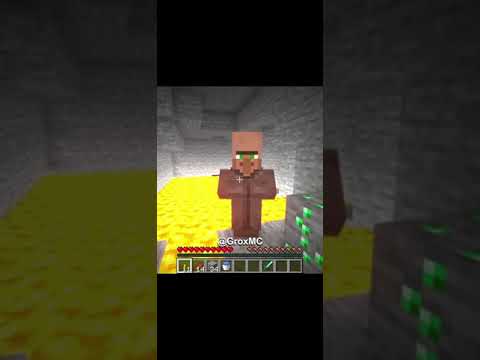 mining with a villager in minecraft