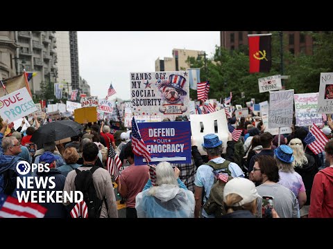 Millions turn out nationwide for ‘No Kings’ protests against Trump administration