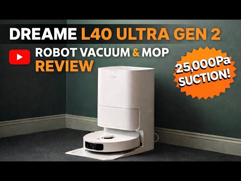 DREAME L40 Ultra Gen 2 Robot Vacuum and Mop with 25,000Pa Suction