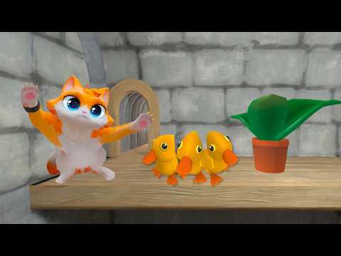 Building A New CASTLE HOME For The Ducklings! - I Am Cat VR