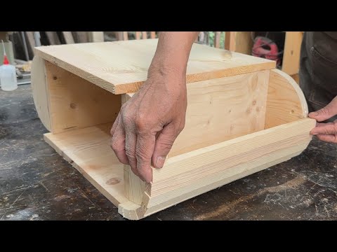 Perfect Interior Design Solution From Recycled Wood // Bedside Table With Modern Luxurious Design