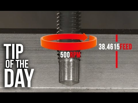 Easily Program a Tap in Inch Mode on your Haas VMC – Haas Automation Tip of the Day
