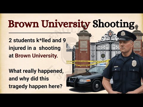 🚨 Brown University Shooting – Manhunt for Suspect Continues || Learn English Through Story Level 2