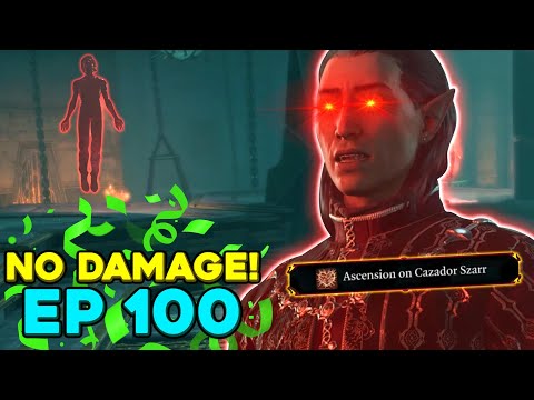 Fighting Ascended Cazador, No Damage! Baldur's Gate 3, Nine Hells Challenge