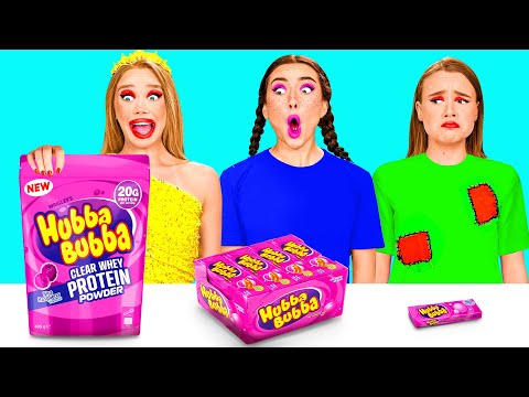 Велика, Середня або Маленька Тарілка Челендж | Круті Трюки з Їжею від BaRaDa Challenge