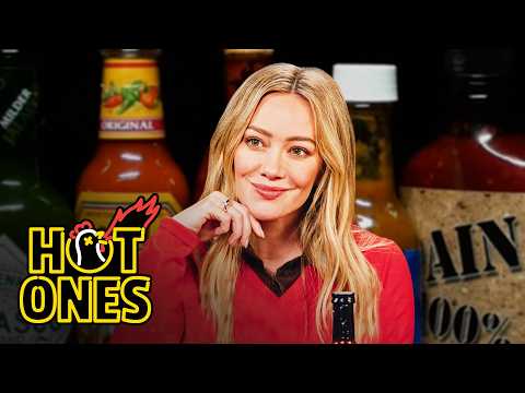 Hilary Duff Tests Her Luck While Eating Spicy Wings | Hot Ones