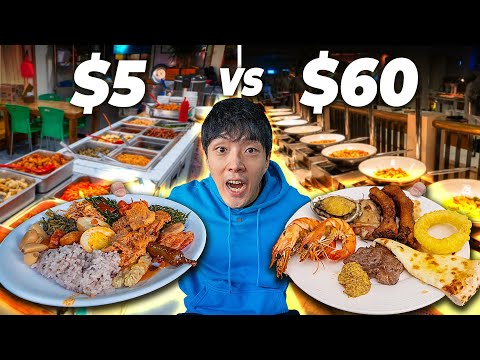 $5 vs $60 Buffet in Sokcho, Korea. Who Wins?