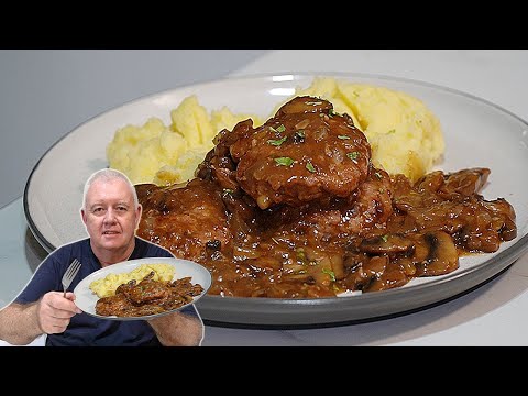 Mini Burger Steaks with Mushroom Gravy