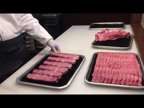 【WAGYU】和牛 Wagyu cut  肉職人の技　三角バラ　分割&切り方（ステーキ、焼肉）