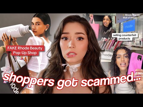 Hailey Bieber’s Rhode Pop-Up…. but it was a SCAM