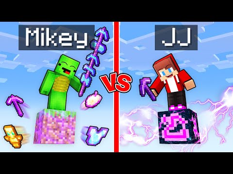 Mikey OP Block vs JJ Immortal Block Survival Battle in Minecraft (Maizen)