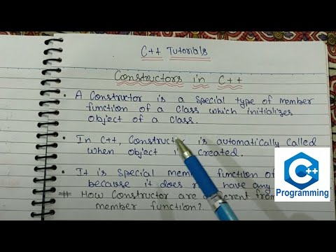 What is constructor with example ? Types of constructors | C++ Programming tutorials in Hindi - 59