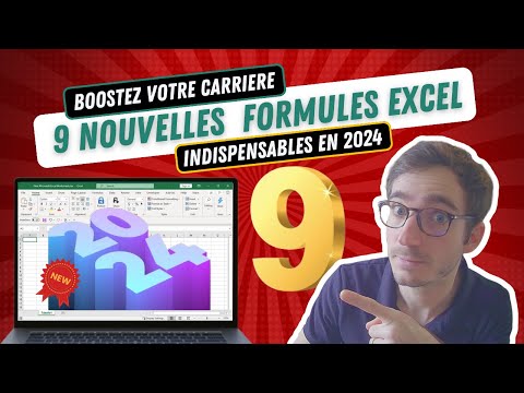 9 NOUVELLES formules Excel pour 2024 😱 : INCONTOURNABLE pour doubler votre productivité ! 🔥
