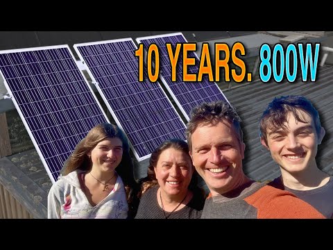 How We Lived Off-Grid for 10 Years on Just 800W of Solar (Family of 4)