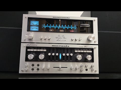 Marantz 1150D console Stereo amplifier & Marantz 115B Stereo Tuner - Japan, 1978
