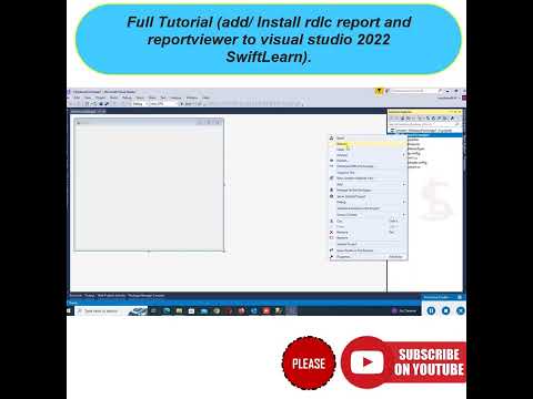 install rdlc report and reportviewer to visual studio 2022 #shotrs