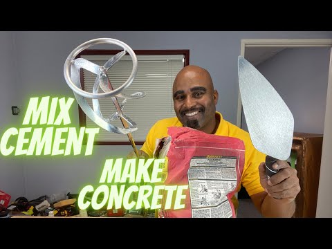 HOW TO MIX CEMENT BY HAND IN A BUCKET