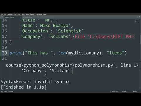 Function Polymorphism || Part 1 #functionpolymorphism #pythontutorial 
