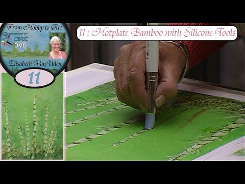 Elisabeth van Uden : From Hobby to Art 11 : ENCAUSTIC HOTPLATE BAMBOO WITH SILICONE TOOLS