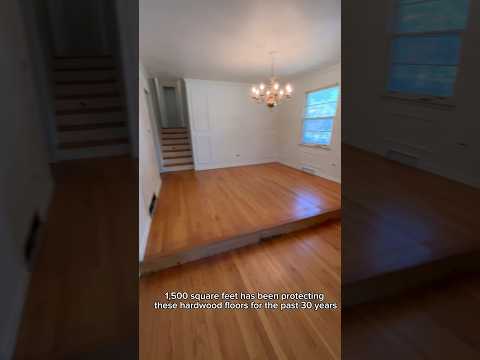 Beautiful, orange 🥴, hardwood floors! Would you refinish the 1,500 square feet or leave them as is?