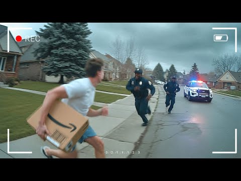 When Cops Catch Porch Pirates in the Act