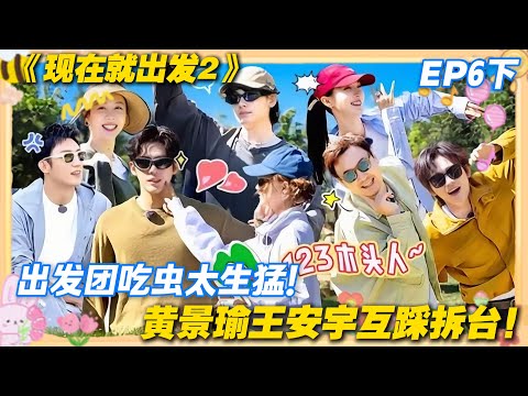 现在就出发2 第6期下完整版:黄景瑜王安宇互踩太上头!出发团吃虫挑战,关晓彤吓到躲沈腾身后!#现在就出发2 #沈腾 #范丞丞 #白敬亭 #金晨 #贾冰