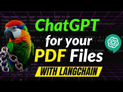 ChatGPT for YOUR OWN PDF files with LangChain