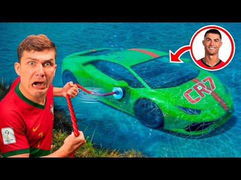 I Found Ronaldo's Crashed Lamborghini During Magnet Fishing!