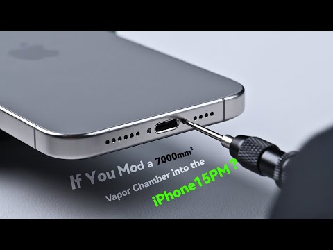 [ASMR] What Would Happen If You Mod a 7000mm² Vapor Chamber into the iPhone 15 Pro Max?