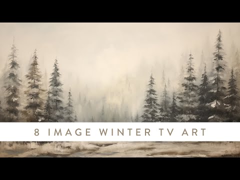 Winter Scenes TV Art Screensaver | Vintage Winter Inspired Paintings | 8 Scenes For 2 Hours 2023
